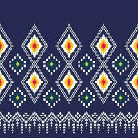 geometric ethnic pattern Can be used in fabric design for background, wallpaper, carpet, textile, clothing, wrapping, decorative paper, embroidery illustration vector. vector
