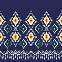 geometric ethnic pattern Can be used in fabric design for background, wallpaper, carpet, textile, clothing, wrapping, decorative paper, embroidery illustration vector. vector