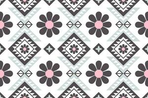 geometric ethnic pattern Can be used in fabric design for background, wallpaper, carpet, textile, clothing, wrapping, decorative paper, embroidery illustration vector. vector
