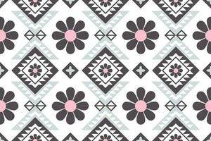 geometric ethnic pattern Can be used in fabric design for background, wallpaper, carpet, textile, clothing, wrapping, decorative paper, embroidery illustration vector. vector