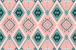 geometric ethnic pattern Can be used in fabric design for background, wallpaper, carpet, textile, clothing, wrapping, decorative paper, embroidery illustration vector. vector