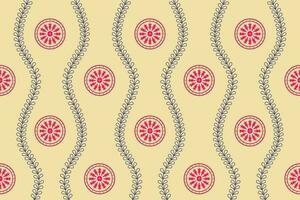 geometric ethnic pattern Can be used in fabric design for background, wallpaper, carpet, textile, clothing, wrapping, decorative paper, embroidery illustration vector. vector