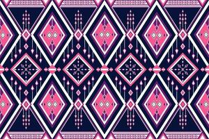 geometric ethnic pattern Can be used in fabric design for background, wallpaper, carpet, textile, clothing, wrapping, decorative paper, embroidery illustration vector. vector