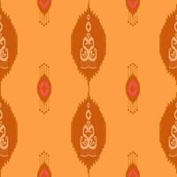 Uzbek ikat pattern and fabric in Uzbekistan. Abstract background for wallpaper, textures, textile, wrapping paper. vector