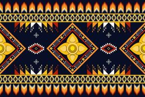 geometric ethnic pattern Can be used in fabric design for background, wallpaper, carpet, textile, clothing, wrapping, decorative paper, embroidery illustration vector. vector
