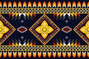 geometric ethnic pattern Can be used in fabric design for background, wallpaper, carpet, textile, clothing, wrapping, decorative paper, embroidery illustration vector. vector