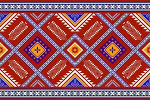geometric ethnic pattern Can be used in fabric design for background, wallpaper, carpet, textile, clothing, wrapping, decorative paper, embroidery illustration vector. vector