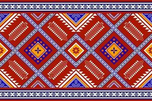 geometric ethnic pattern Can be used in fabric design for background, wallpaper, carpet, textile, clothing, wrapping, decorative paper, embroidery illustration vector. vector