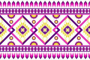geometric ethnic pattern Can be used in fabric design for background, wallpaper, carpet, textile, clothing, wrapping, decorative paper, embroidery illustration vector. vector