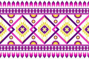 geometric ethnic pattern Can be used in fabric design for background, wallpaper, carpet, textile, clothing, wrapping, decorative paper, embroidery illustration vector. vector