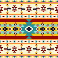 geometric ethnic pattern Can be used in fabric design for background, wallpaper, carpet, textile, clothing, wrapping, decorative paper, embroidery illustration vector. vector