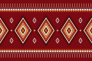geometric ethnic pattern Can be used in fabric design for background, wallpaper, carpet, textile, clothing, wrapping, decorative paper, embroidery illustration vector. vector