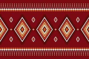 geometric ethnic pattern Can be used in fabric design for background, wallpaper, carpet, textile, clothing, wrapping, decorative paper, embroidery illustration vector. vector