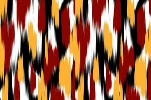 Uzbek ikat pattern and fabric in Uzbekistan. Abstract background for wallpaper, textures, textile, wrapping paper. vector