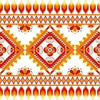 geometric ethnic pattern Can be used in fabric design for background, wallpaper, carpet, textile, clothing, wrapping, decorative paper, embroidery illustration vector. vector