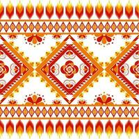 geometric ethnic pattern Can be used in fabric design for background, wallpaper, carpet, textile, clothing, wrapping, decorative paper, embroidery illustration vector. vector