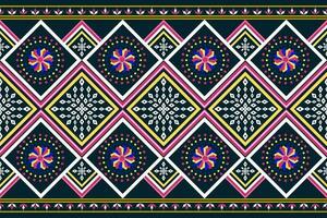 geometric ethnic pattern Can be used in fabric design for background, wallpaper, carpet, textile, clothing, wrapping, decorative paper, embroidery illustration vector. vector