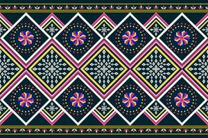 geometric ethnic pattern Can be used in fabric design for background, wallpaper, carpet, textile, clothing, wrapping, decorative paper, embroidery illustration vector. vector