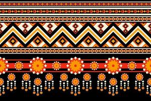 geometric ethnic pattern Can be used in fabric design for background, wallpaper, carpet, textile, clothing, wrapping, decorative paper, embroidery illustration vector. vector