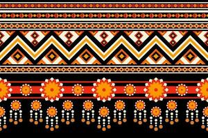 geometric ethnic pattern Can be used in fabric design for background, wallpaper, carpet, textile, clothing, wrapping, decorative paper, embroidery illustration vector. vector