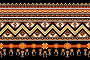 geometric ethnic pattern Can be used in fabric design for background, wallpaper, carpet, textile, clothing, wrapping, decorative paper, embroidery illustration vector. vector