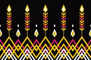 geometric ethnic pattern Can be used in fabric design for background, wallpaper, carpet, textile, clothing, wrapping, decorative paper, embroidery illustration vector. vector
