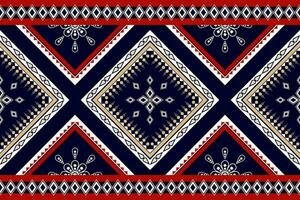 geometric ethnic pattern Can be used in fabric design for background, wallpaper, carpet, textile, clothing, wrapping, decorative paper, embroidery illustration vector. vector