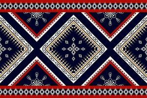 geometric ethnic pattern Can be used in fabric design for background, wallpaper, carpet, textile, clothing, wrapping, decorative paper, embroidery illustration vector. vector