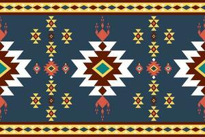 geometric ethnic pattern Can be used in fabric design for background, wallpaper, carpet, textile, clothing, wrapping, decorative paper, embroidery illustration vector. vector