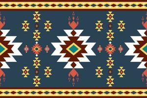 geometric ethnic pattern Can be used in fabric design for background, wallpaper, carpet, textile, clothing, wrapping, decorative paper, embroidery illustration vector. vector