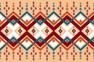 geometric ethnic pattern Can be used in fabric design for background, wallpaper, carpet, textile, clothing, wrapping, decorative paper, embroidery illustration vector. vector
