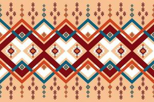 geometric ethnic pattern Can be used in fabric design for background, wallpaper, carpet, textile, clothing, wrapping, decorative paper, embroidery illustration vector. vector