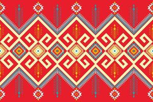 geometric ethnic pattern Can be used in fabric design for background, wallpaper, carpet, textile, clothing, wrapping, decorative paper, embroidery illustration vector. vector