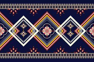 geometric ethnic pattern Can be used in fabric design for background, wallpaper, carpet, textile, clothing, wrapping, decorative paper, embroidery illustration vector. vector