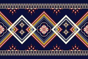 geometric ethnic pattern Can be used in fabric design for background, wallpaper, carpet, textile, clothing, wrapping, decorative paper, embroidery illustration vector. vector