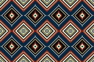 geometric ethnic pattern Can be used in fabric design for background, wallpaper, carpet, textile, clothing, wrapping, decorative paper, embroidery illustration vector. vector