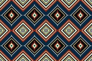 geometric ethnic pattern Can be used in fabric design for background, wallpaper, carpet, textile, clothing, wrapping, decorative paper, embroidery illustration vector. vector