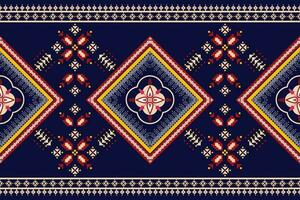 geometric ethnic pattern Can be used in fabric design for background, wallpaper, carpet, textile, clothing, wrapping, decorative paper, embroidery illustration vector. vector