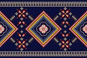 geometric ethnic pattern Can be used in fabric design for background, wallpaper, carpet, textile, clothing, wrapping, decorative paper, embroidery illustration vector. vector