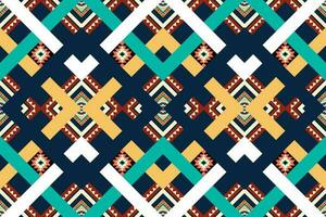 geometric ethnic pattern Can be used in fabric design for background, wallpaper, carpet, textile, clothing, wrapping, decorative paper, embroidery illustration vector. vector