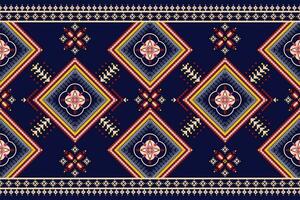 geometric ethnic pattern Can be used in fabric design for background, wallpaper, carpet, textile, clothing, wrapping, decorative paper, embroidery illustration vector. vector