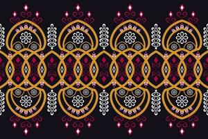 geometric ethnic pattern Can be used in fabric design for background, wallpaper, carpet, textile, clothing, wrapping, decorative paper, embroidery illustration vector. vector