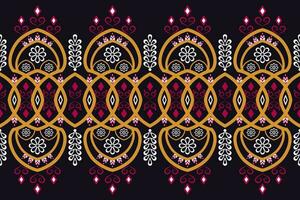 geometric ethnic pattern Can be used in fabric design for background, wallpaper, carpet, textile, clothing, wrapping, decorative paper, embroidery illustration vector. vector