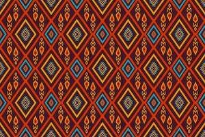 Uzbek ikat pattern and fabric in Uzbekistan. Abstract background for wallpaper, textures, textile, wrapping paper. vector