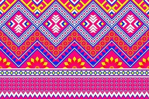 geometric ethnic pattern Can be used in fabric design for background, wallpaper, carpet, textile, clothing, wrapping, decorative paper, embroidery illustration vector. vector