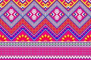 geometric ethnic pattern Can be used in fabric design for background, wallpaper, carpet, textile, clothing, wrapping, decorative paper, embroidery illustration vector. vector