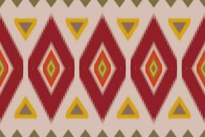 Uzbek ikat pattern and fabric in Uzbekistan. Abstract background for wallpaper, textures, textile, wrapping paper. vector
