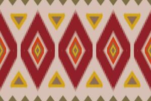 Uzbek ikat pattern and fabric in Uzbekistan. Abstract background for wallpaper, textures, textile, wrapping paper. vector