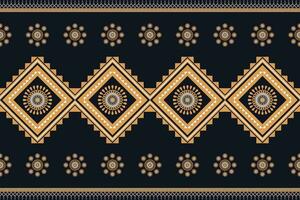 geometric ethnic pattern Can be used in fabric design for background, wallpaper, carpet, textile, clothing, wrapping, decorative paper, embroidery illustration vector. vector
