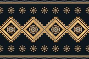 geometric ethnic pattern Can be used in fabric design for background, wallpaper, carpet, textile, clothing, wrapping, decorative paper, embroidery illustration vector. vector